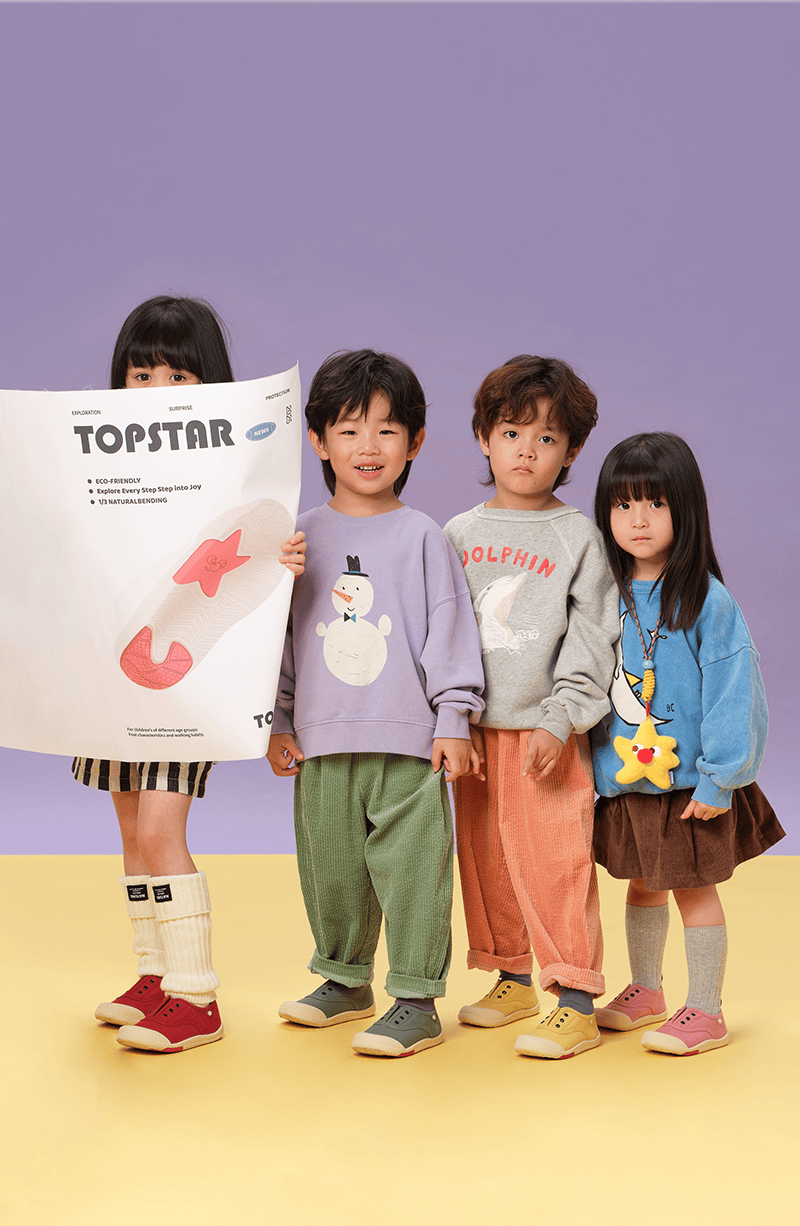 TOPSTAR Kids Canvas Shoes 26 Spring New Girls Kindergarten Indoor Shoes Boys White Soft Sole Sneakers Beige 27 19
