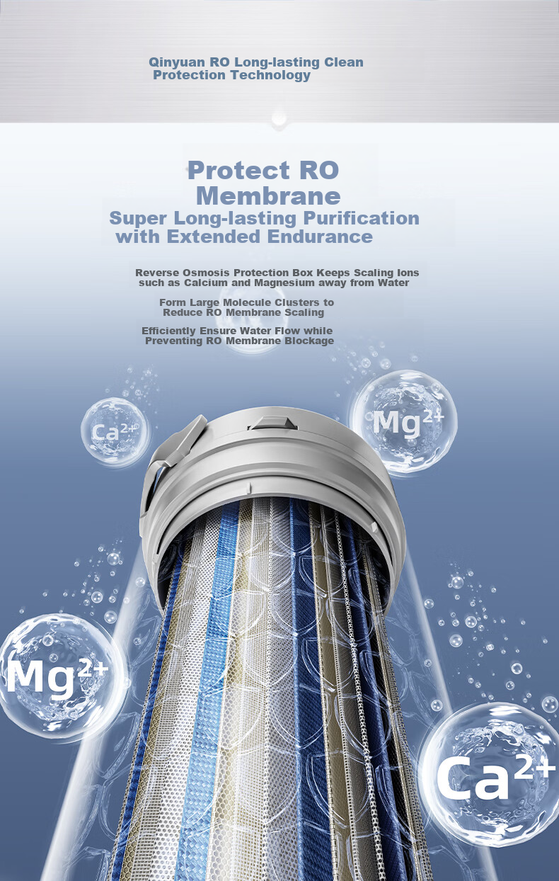 TRULIVA Home Heating Water Purifier, Dual Cartridge 4.0 1000G, 8-Year RO Filter, 1200G Initial Flow Rate Experience, Under-Counter Direct Drinking All-In Machine UR-S61096H 9
