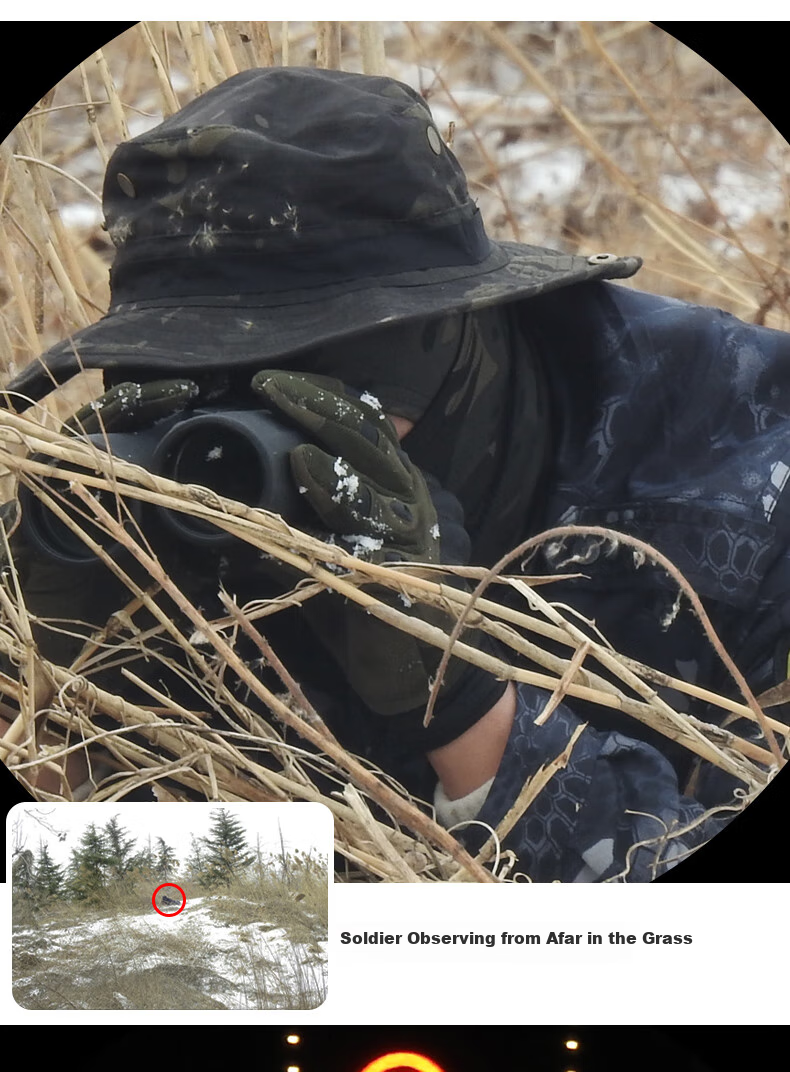 Leaysoo Eagle Eye 12X56ED Large Eyepiece Wide-Angle High-Definition High-Magnification Nitrogen-Filled Waterproof Monocular Telescope for Outdoor Concerts 12