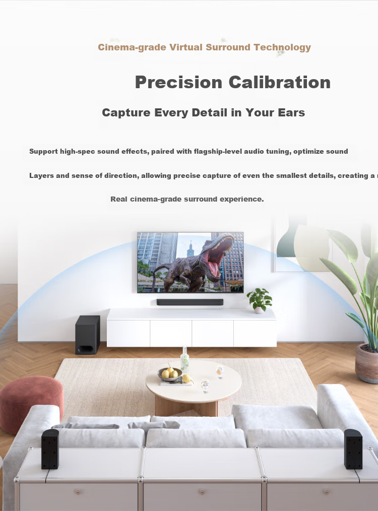 SONY HT-S60, 1000W High Power, 5.1 Physical Channel, Surround Sound, Wireless Rear Surround, Soundbar, Home Theater, Bluetooth 3