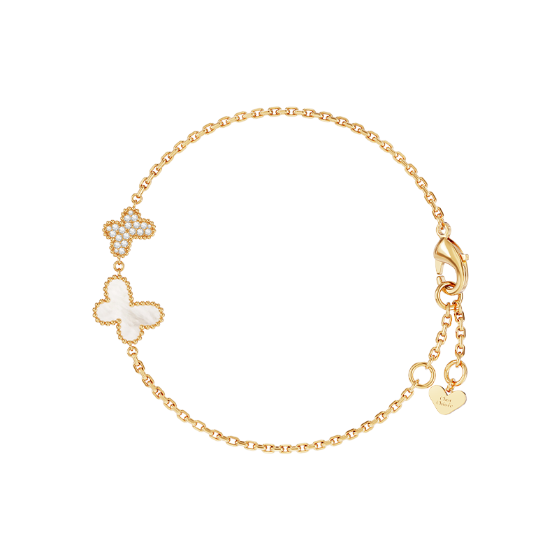 Dukou [Gina's Style] Butterfly Bracelet Women's Light Luxury Fashion Niche Birthday Gift for Girlfriend Wife Anniversary