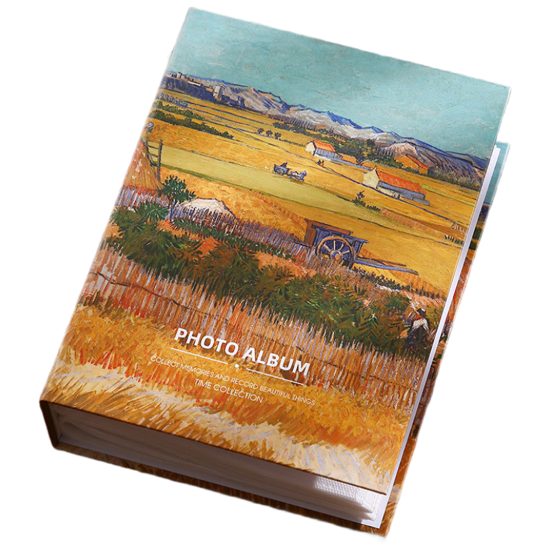 Qiyuan Photo Album 5x6 Inch 100-Pocket Insert Style Oil Painting Storage Large Capacity Family Album Couple Graduation Commemorative Photo Book - Receiving Season