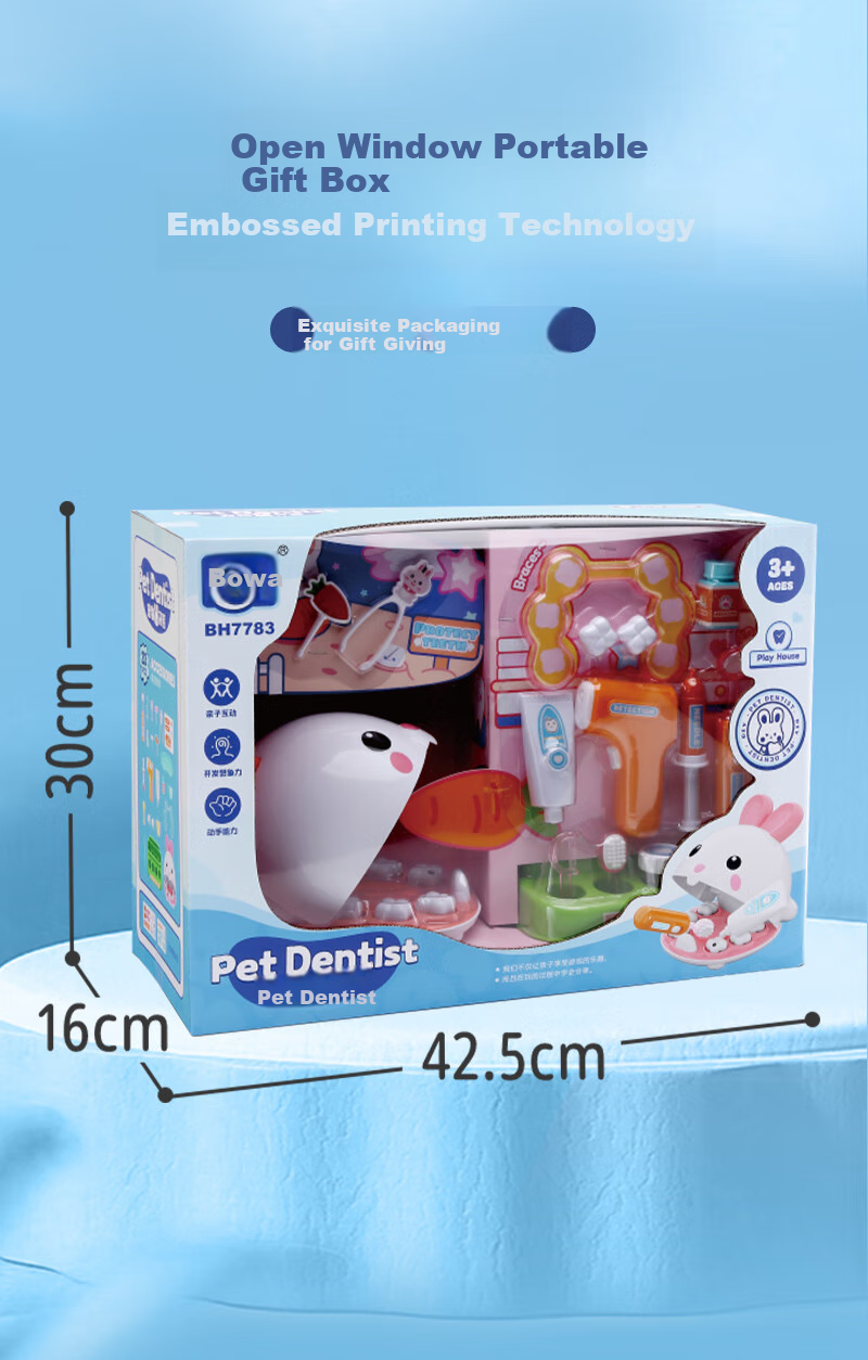 Maggic Seed Children's Pretend Play Doctor And Dentist Toy, Veterinary Clinic Care Pet New Year Gift, Upgraded Little Rabbit 9