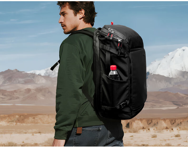 Inateck 40L Large Capacity Travel Backpack Men's Long-Distance Business Trip Dual Shoulder Luggage Bag Black 14