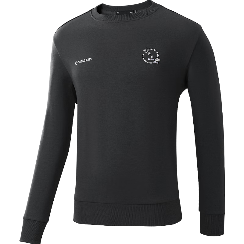HLAHLA Men's Sports Sweatshirt Three-Body Civilization Super Symbol Series Crew Neck Long Sleeve Autumn