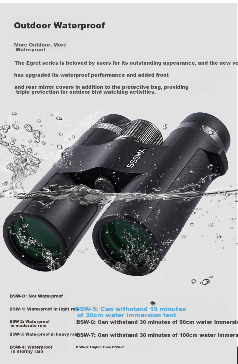 BOSMA Binoculars, High-Definition High-Magnification, Adult Low-Light Night Vision, Portable, Lü 10X42 Gree 1
