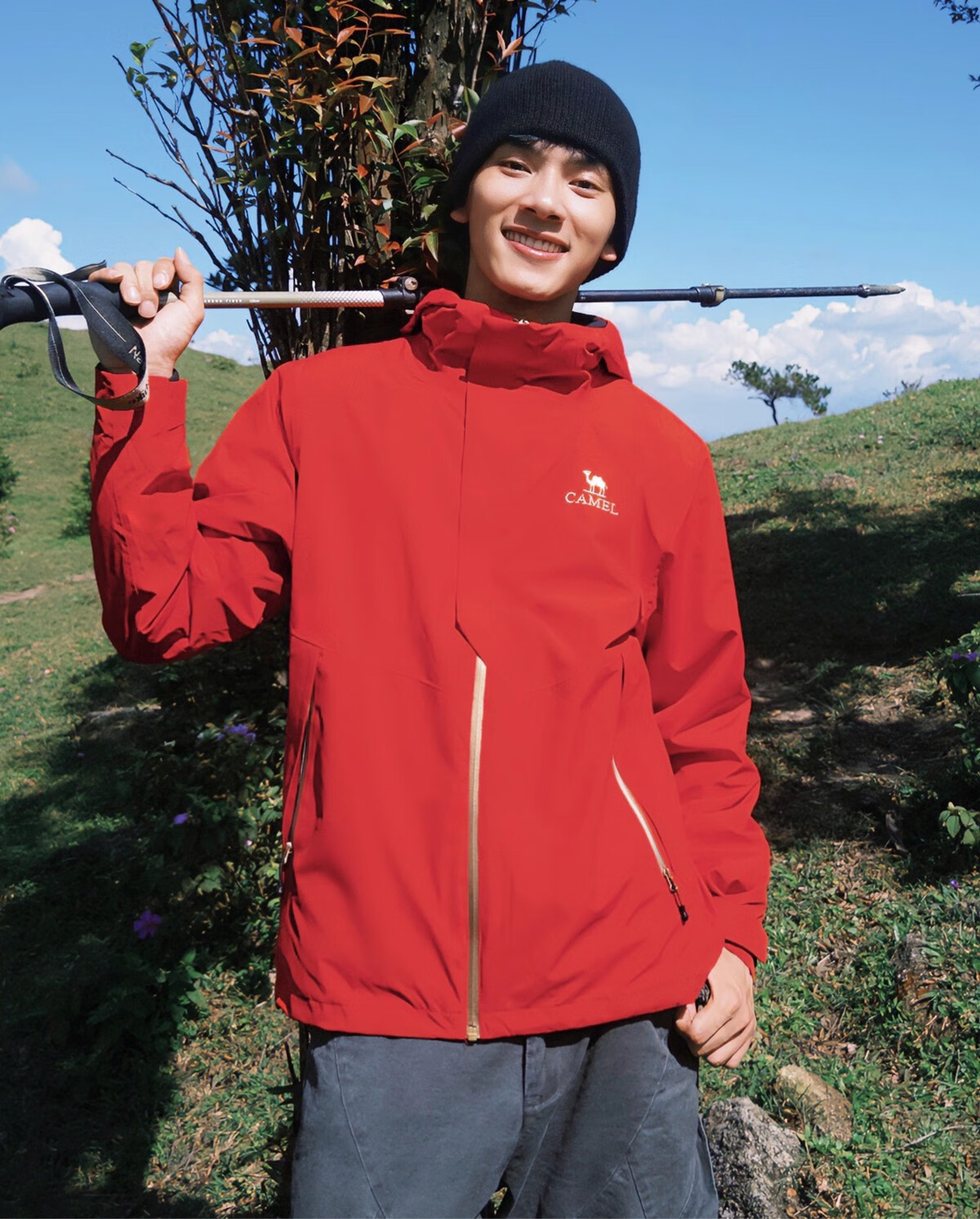 CAMEL King Kaijia X Gold Label 3-in-1 Toray DELFY Men's Outdoor Professional Waterproof Mountaineering Jacket 2XL 2