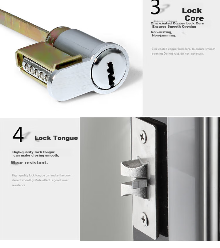 BLOSSOM Handle Lock, Interior Door Lock, Bedroom Wooden Door Lock, Brass Core Single Latch Door Lock, 5040-221 9