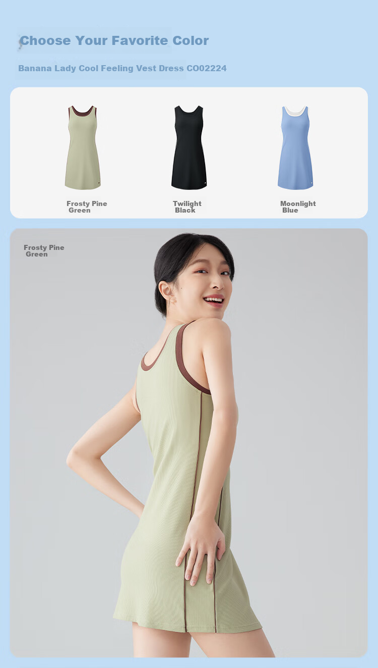 Beneunder Dress with Built-In Bra Pads, Spaghetti Strap Tank Dress, Sun Protection, Versatile Women's Clothing Skirt 19