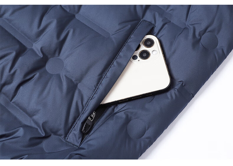 ROMON Men's Down Jacket Winter Trendy Casual Comfortable Warm Stand Collar Coat Black M 7918 18