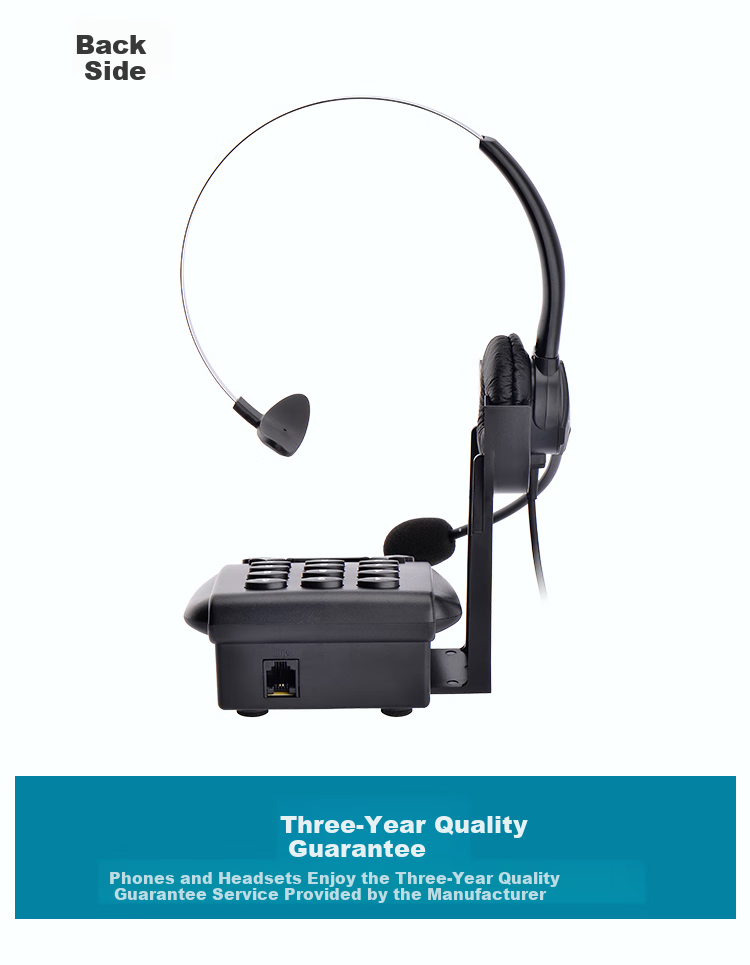 HION VF600 Headset Telephone, Business Call Center Headset, Customer Service Call Center Phone, Office Fixed-Line Telephone, Landline (Without Recording Function) 8
