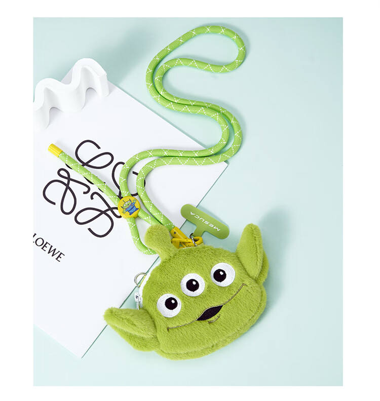 Disney Phone Lanyard Bag, Small Coin Purse, Cartoon Plush Earphone Holder, Phone Crossbody Strap 19