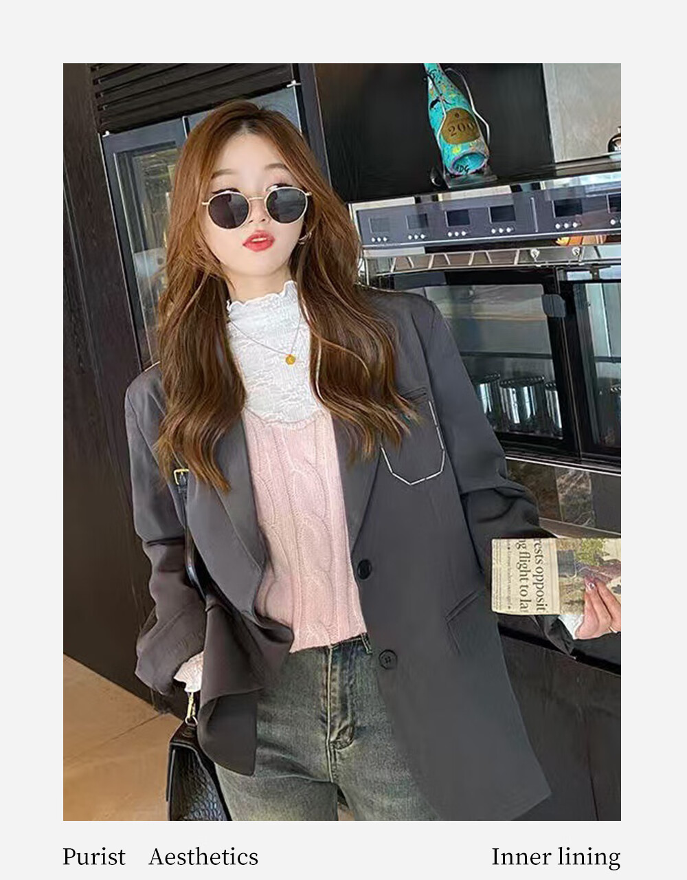 Modal Lace Base Layer Top for Women 2026 New Fleece Thickened Autumn Winter Half Turtleneck White Mesh Shirt White 14