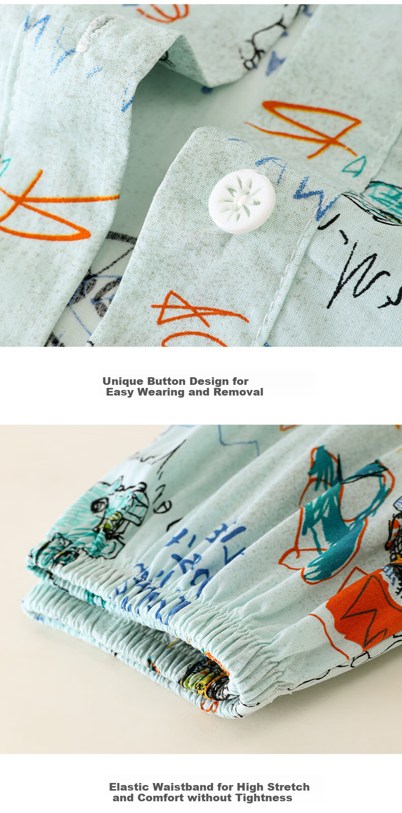 Purple Floral Language [Soft Lyocell] Children's Pajamas Spring and Autumn New Boys' Homewear Summer Air Conditioning Clothes 160 8