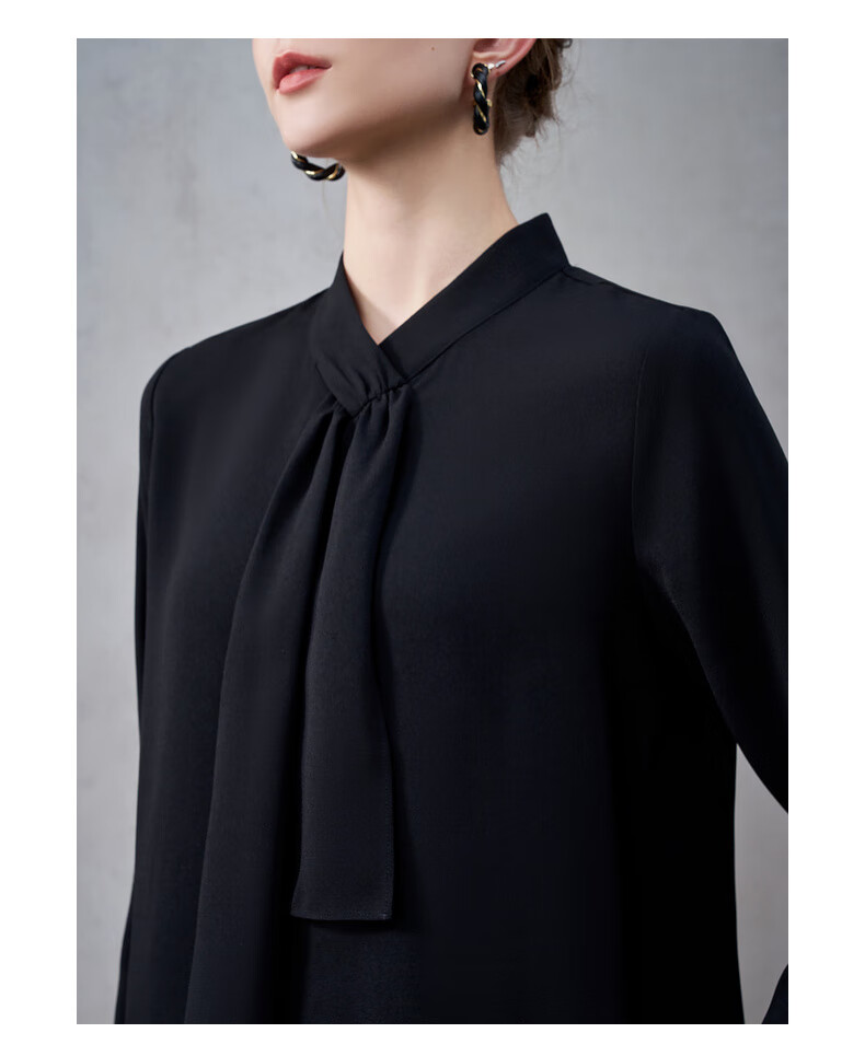 G2000 Textured Ribbon Design Women's 2025 Autumn Winter Comfortable Long Sleeve Casual Shirt Mall Same Style 12