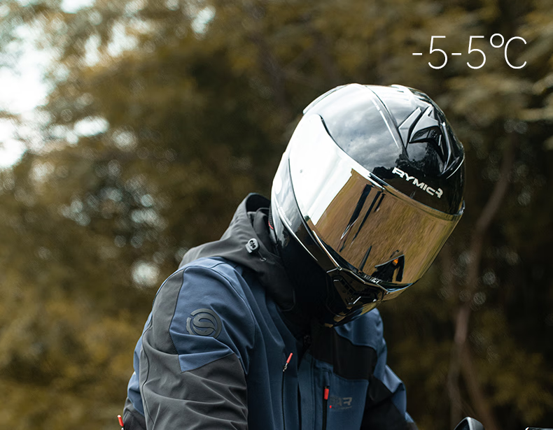 STAR FIELD KNIGHT Motorcycle Riding Jacket for Men, All-Season Use, Warm Fleece-Lined, Anti-Freeze, Water-Resistant, Motorbike Riding Windproof Coat, Size L 8