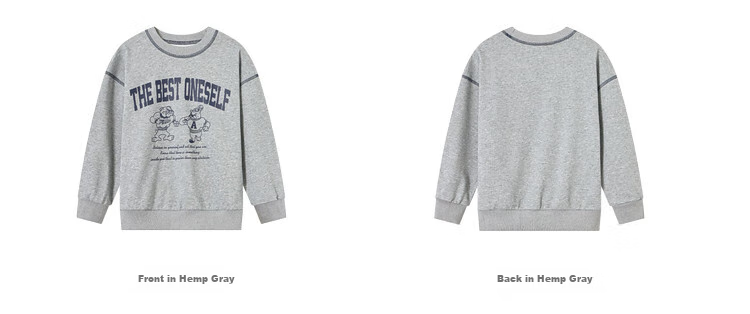 Duoduojia Boys' Casual Sports Sweatshirt, Spring And Autumn 2026 Style, Loose-Fitting Top, Comfortable Autumn Wear, Fashionable Children's Base Layer Pullover 38