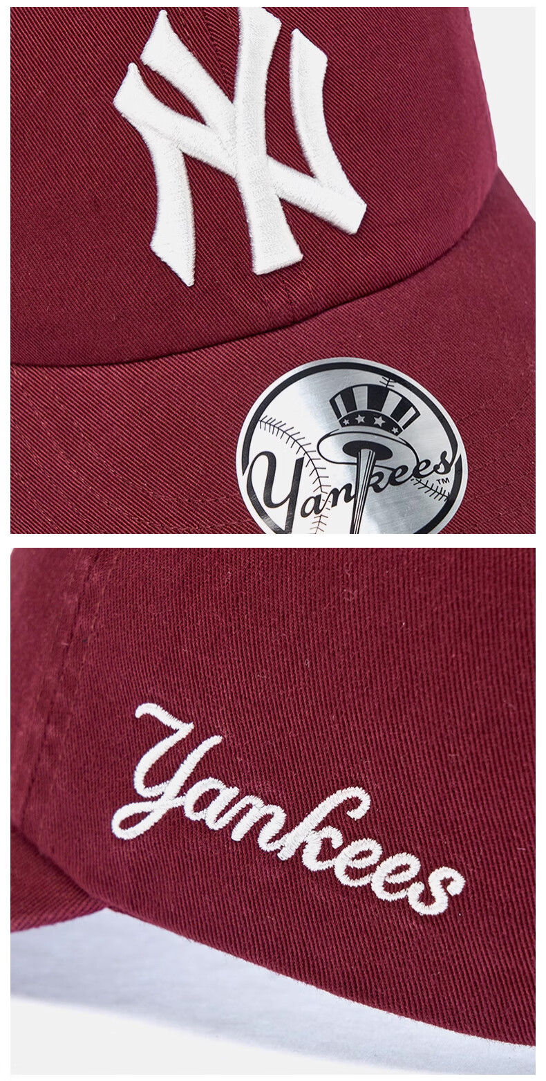 MLB Unisex KARINA Embroidered Soft Top Baseball Cap 25 Autumn New 3ACPB245N-50BKS-F 5
