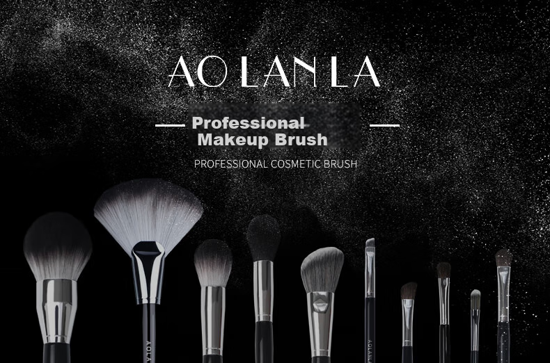 AOLANLA Master Series Angled Contour Brush, Multifunctional Blush, Highlighter, Side Shadow Makeup Brush for Face Contouring, with Dust Cover 1
