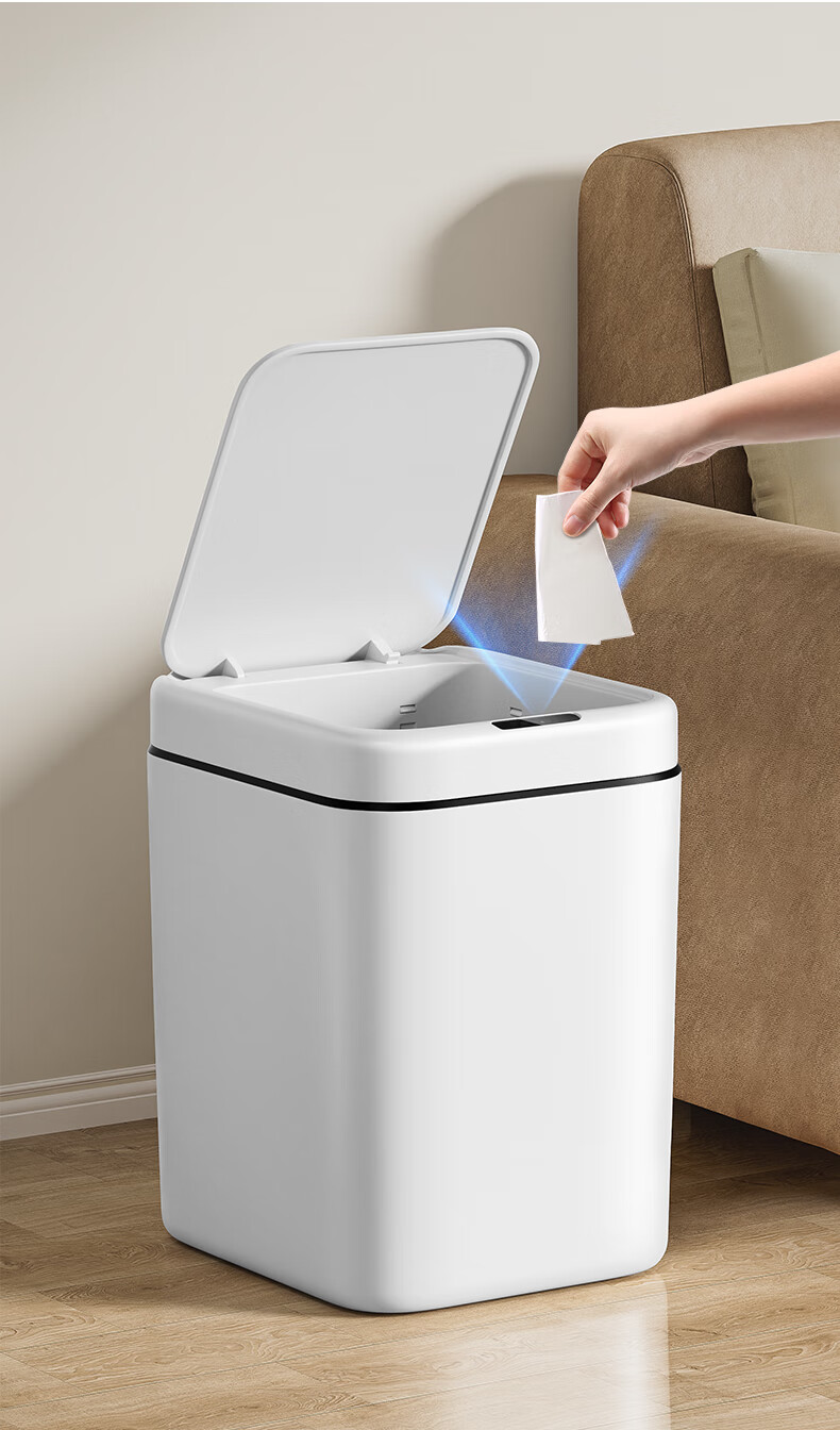 Wuyuehua Smart Sensor Trash Can, 13L Large Capacity, Battery-Powered, for Home Use in Bathroom, Living Room And Kitche 6