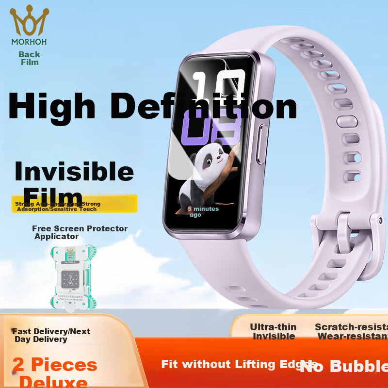 Защитная пленка Mohou для Huawei Band 10, гидрогелевая, полная защита экрана, противоотпечатковая, мягкая пленка, 2 шт.