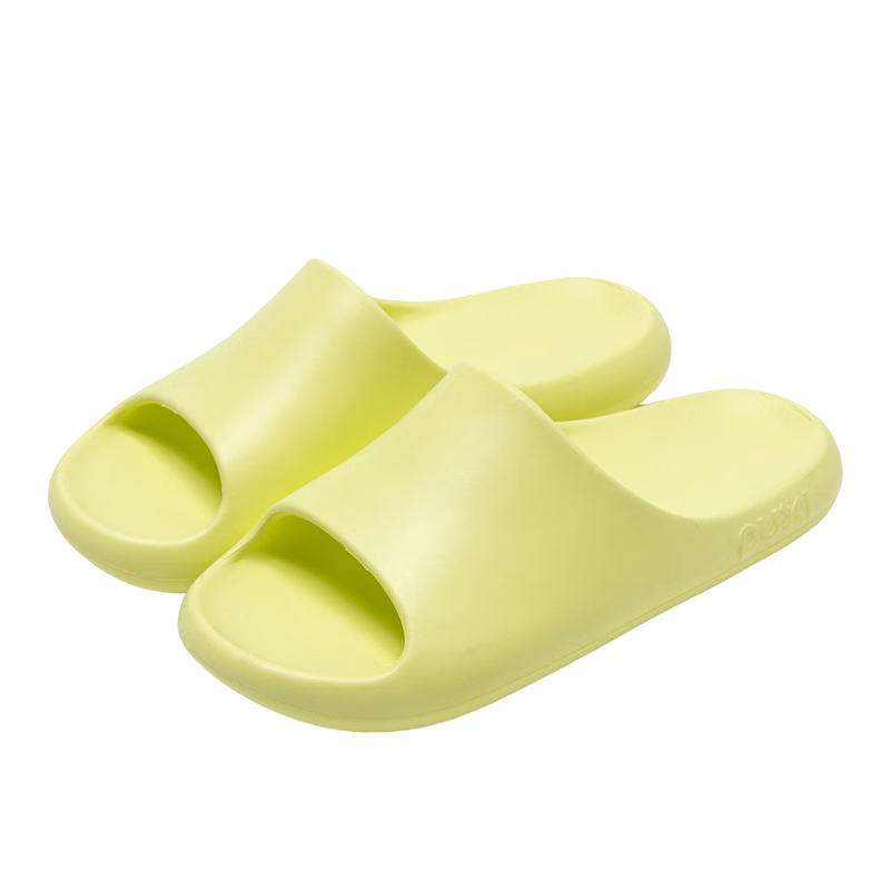 Puxi Women's Summer Indoor Non-Slip Odor-Resistant EVA Soft Sole Shower Slippers Men Wasong Green Size 40-41