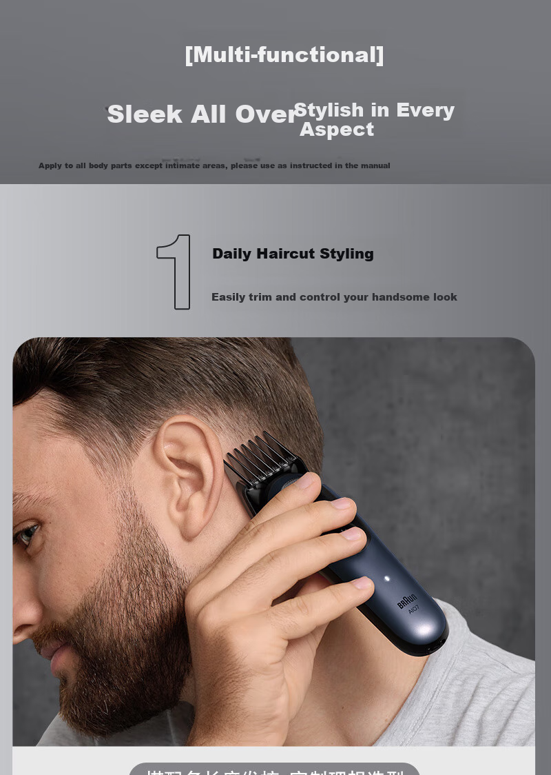 BRAUN Eleven-In Multifunctional Toiletry Case Series 7, Gift for Men, Boyfriends, Husbands 8