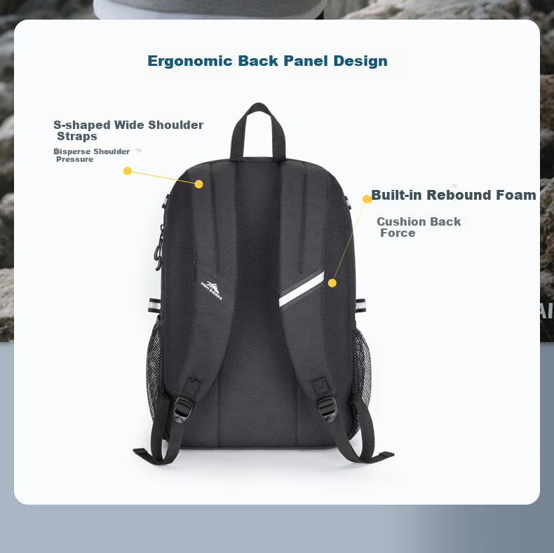 High Sierra Lightweight Outdoor Backpack for Women, Urban Casual Laptop Bag, New Xueli Brand Portable Durable Backpack, Commuter Schoolbag 4