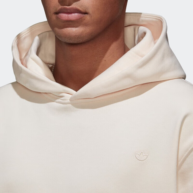 Adidas Originals Trefoil C Hoodie FT Couple Sweatshirt HK2936 Off-White M 9