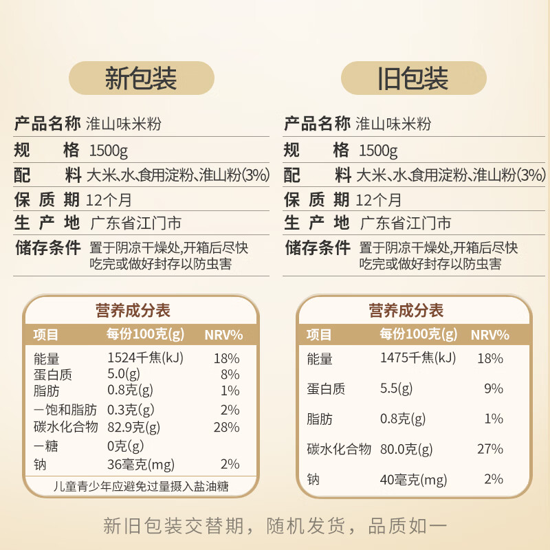 湾琴河铁棍山药米粉1500g 广东米粉米线炒米粉河粉新竹米粉河源米粉米面