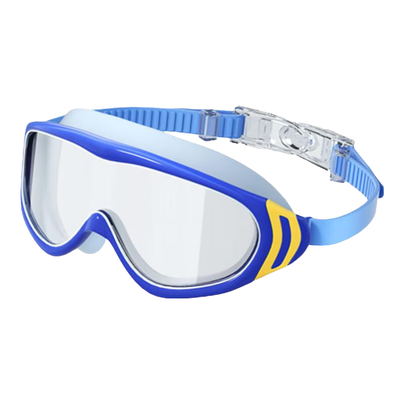 361° Children's Swimming Goggles And Cap Set, Large Frame Clear Protective Eyewear for Boys And Girls, High-Definition Anti-Fog Diving Mask Swimming Glasses
