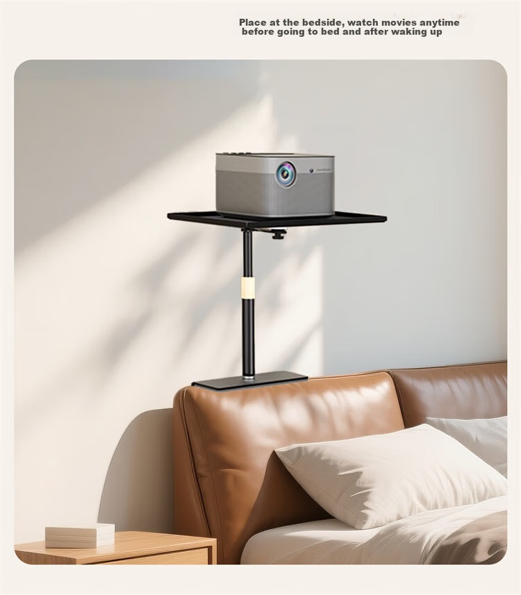 Zhiying Projector Home Stand, Recessed Hidden Tray, Bedside And Desktop Dual-Use Wall-Mounted Tray, Cloud Platform Storage Rack, No Drilling Required, Suitable for Xiaomi, Jmgo, Xiaoming 8
