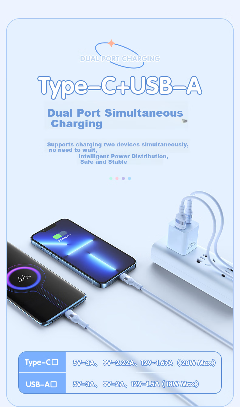 Pisen 3C Apple Charger, PD30W Charging Head, Type-C Multi-Port Fast Charging Plug, Suitable for IPhone 18 Pro/17/16/15/14/13, Huawei, Xiaomi Phones, IPad 4