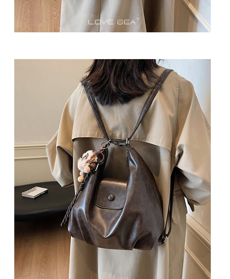 Aiqinghai Handbag, Women's Crossbody Shoulder Tote Bag, Large Capacity, Light Luxury Brand, Birthday And Mother's Day Gift, Practical Present for Mom 4