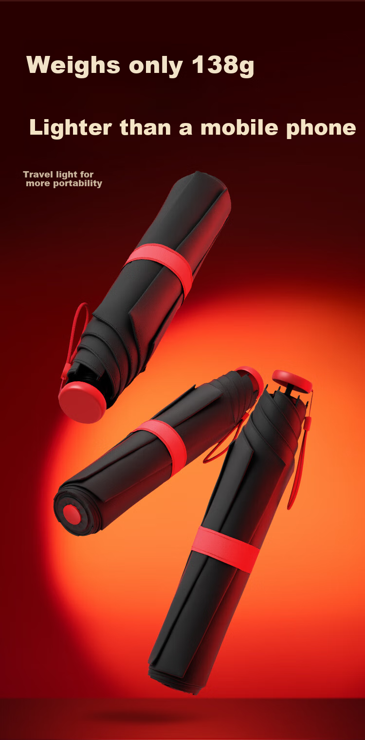 JD Original Lipstick Umbrella, Ultra-Light Portable Sunshade, UV Protection for Men And Wome 3