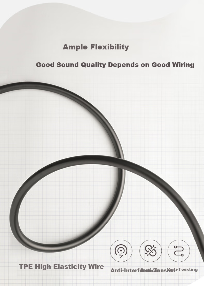 Aigo Sleep Earphones, Semi In-Ear Design, Specially for Sleeping, Aid Sleep, Side Sleeping, Ear Pressure-Free, Soundproof, Noise Reduction, Wired Headphones with 3.5mm Round Plug, for Sports, Running, Music, Computer, Mobile Phone, A260 6