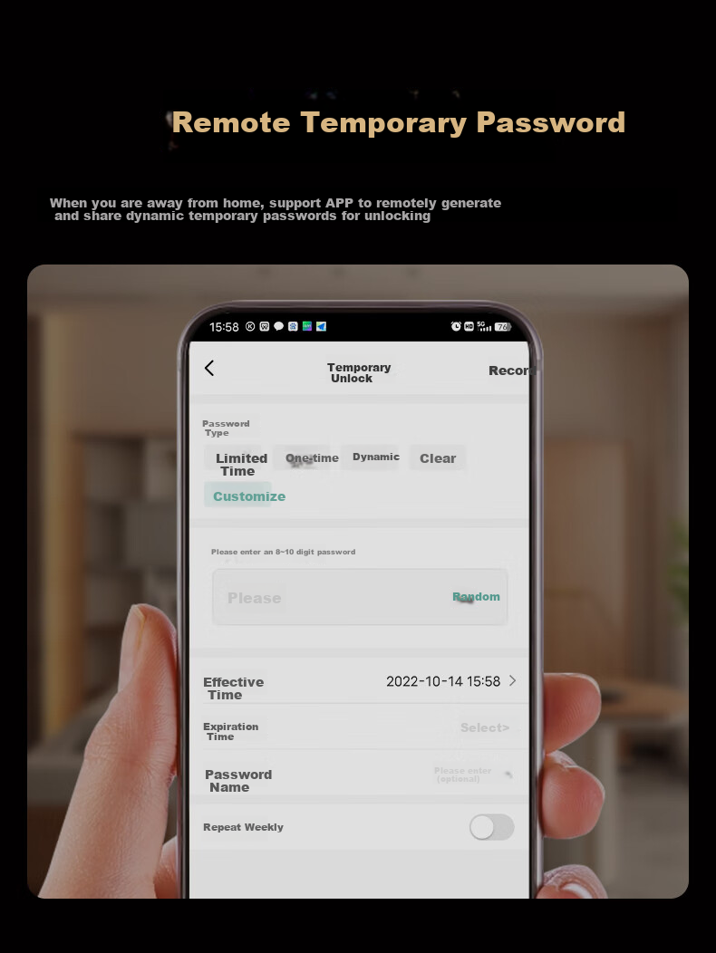 Kemi (Comet) Glass Door Fingerprint Lock, Access Control Smart Electronic Password Lock, Office Glass Door Lock without Drilling Or Wiring, Bluetooth Mini Program Attendance COM-K19A 9