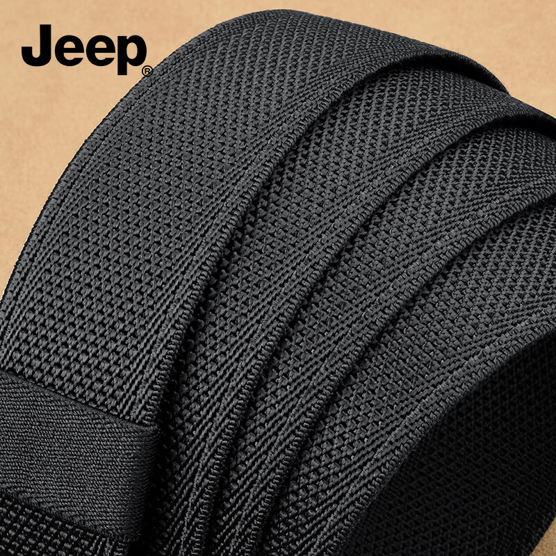 JEEP Men's Toothless Inner Automatic Buckle Elastic Tactical Pants Belt Practical Birthday Gift for Boyfriend Husband