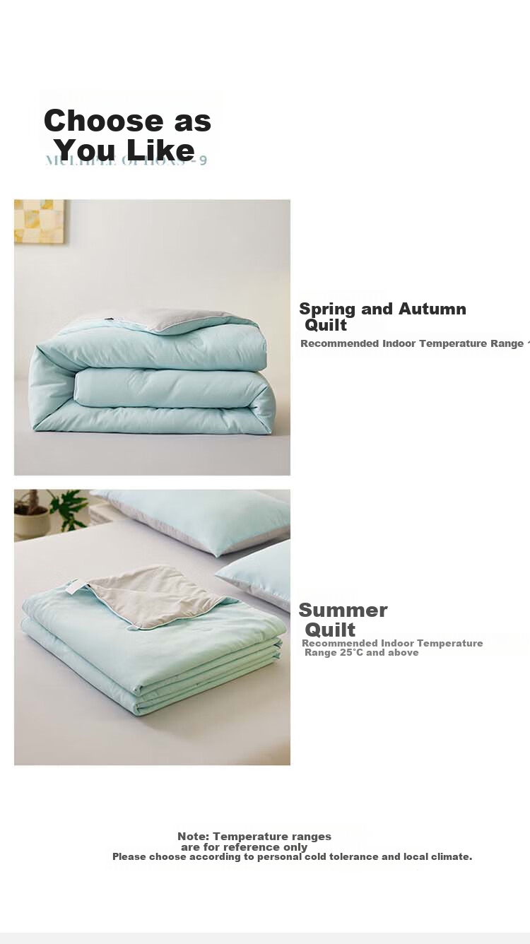 Dohia Soybean Fiber Spring And Autumn Comforter, Class A 50% Soybean Fiber Quilt, Single Bedding, Approximately 3 Jin (1.5 Kg), 152*218cm 9