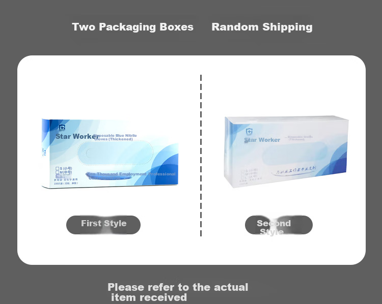 XINGGONG Disposable PVC Gloves, Thickened Food-Grade, Waterproof And Oil-Resistant, for Cleaning And Laboratory Use, Large Size L, 100 Pieces 6