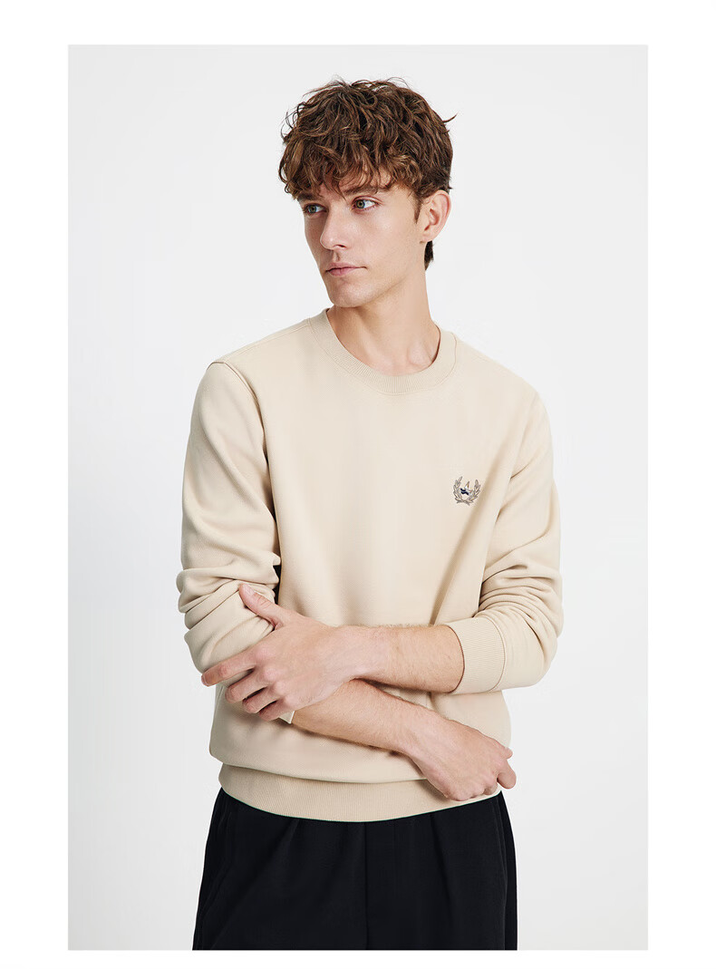 Navigare Italian Small Sailboat Autumn Winter Men's Fleece Lined Crewneck Skin-Friendly Warm Innerwear Top 1135805302 19