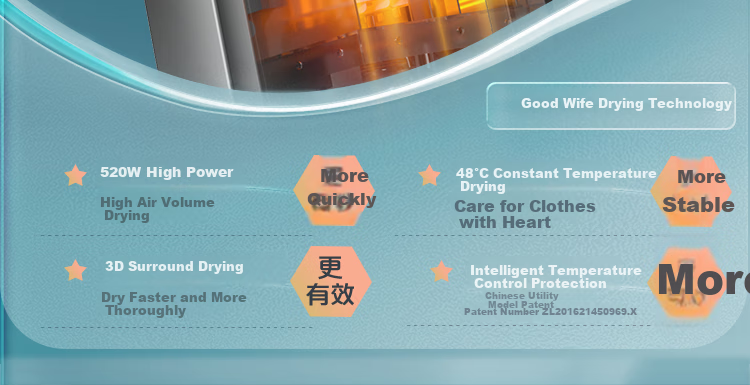 Hotata Electric Clothes Drying Rack, Concealed Lifting, Balcony Fully Hidden Smart Clothes Drying Machine Q30, Triple-Fold Space Master 5