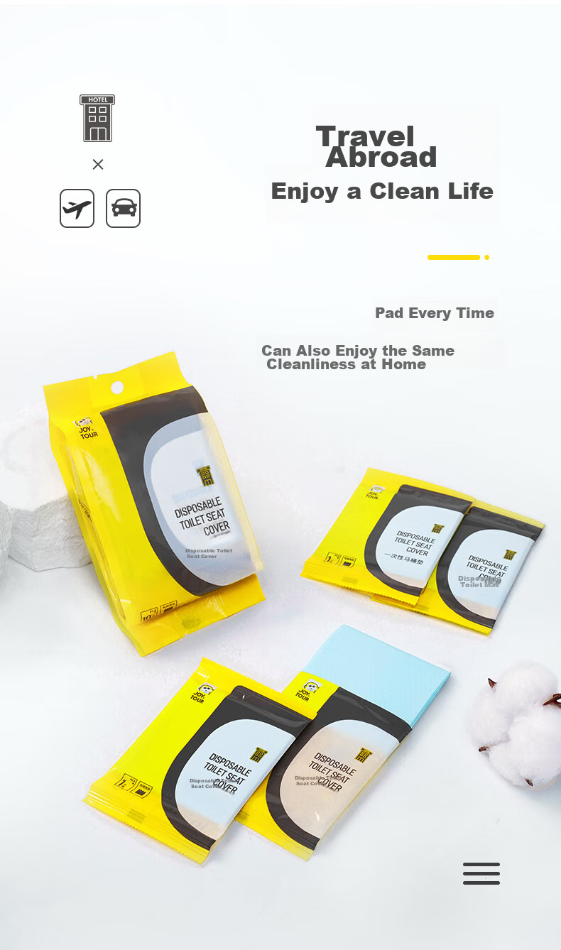 JOYTOUR Disposable Toilet Seat Covers for Pregnant Women And Travelers, Individually Wrapped, 50 Pieces Per Pack 10