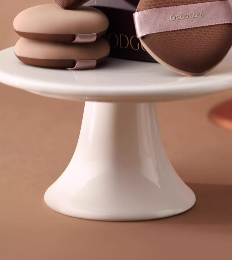 Goood 3-Pack Cocoa Puff Cushion Foundation Sponge Dual-Use Soft Marshmallow Makeup Artist Exclusive 1