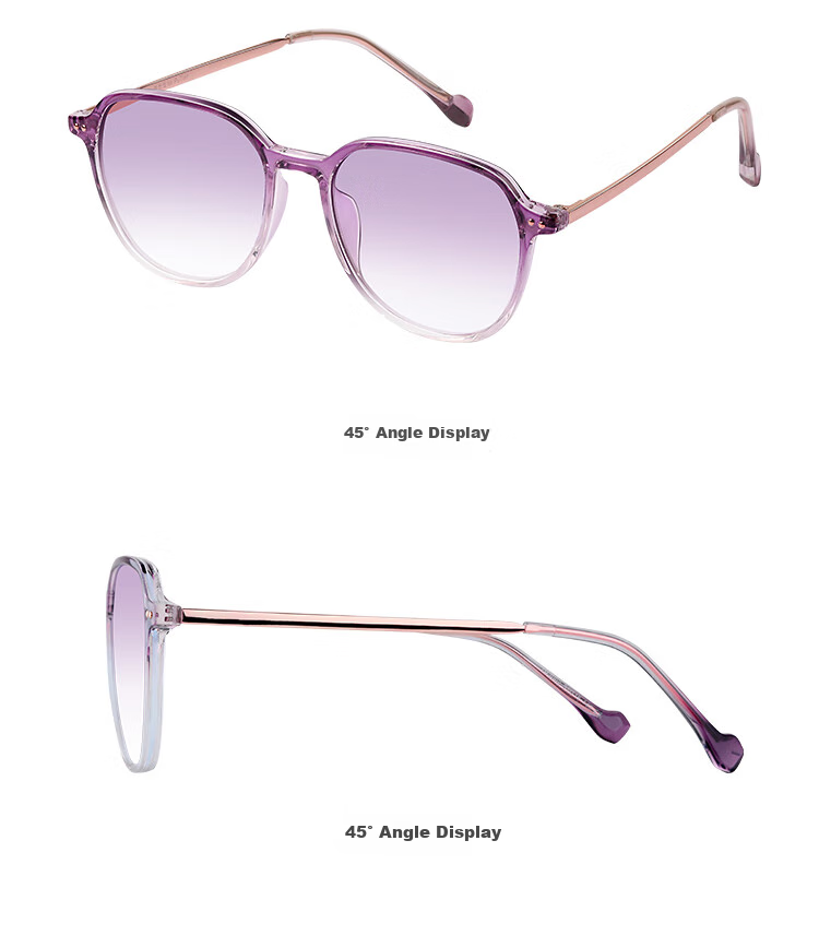 Mr. PuTian Anti-Blue Light Reading Glasses for Women, Bifocal Progressive Purple High-End Reading Glasses, 200 Degrees (For Ages 55-59) 12