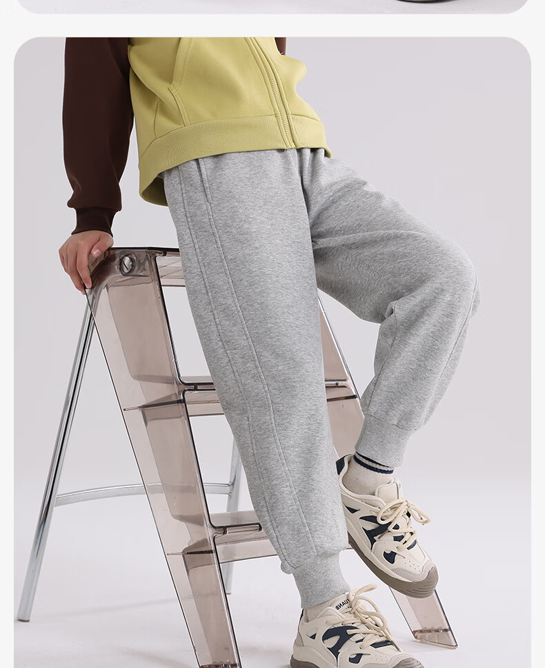 Baleno Boys Pants 2025 Winter New Boys Thin Fleece Warm Sweatpants Winter Kids Jogger Trousers 4