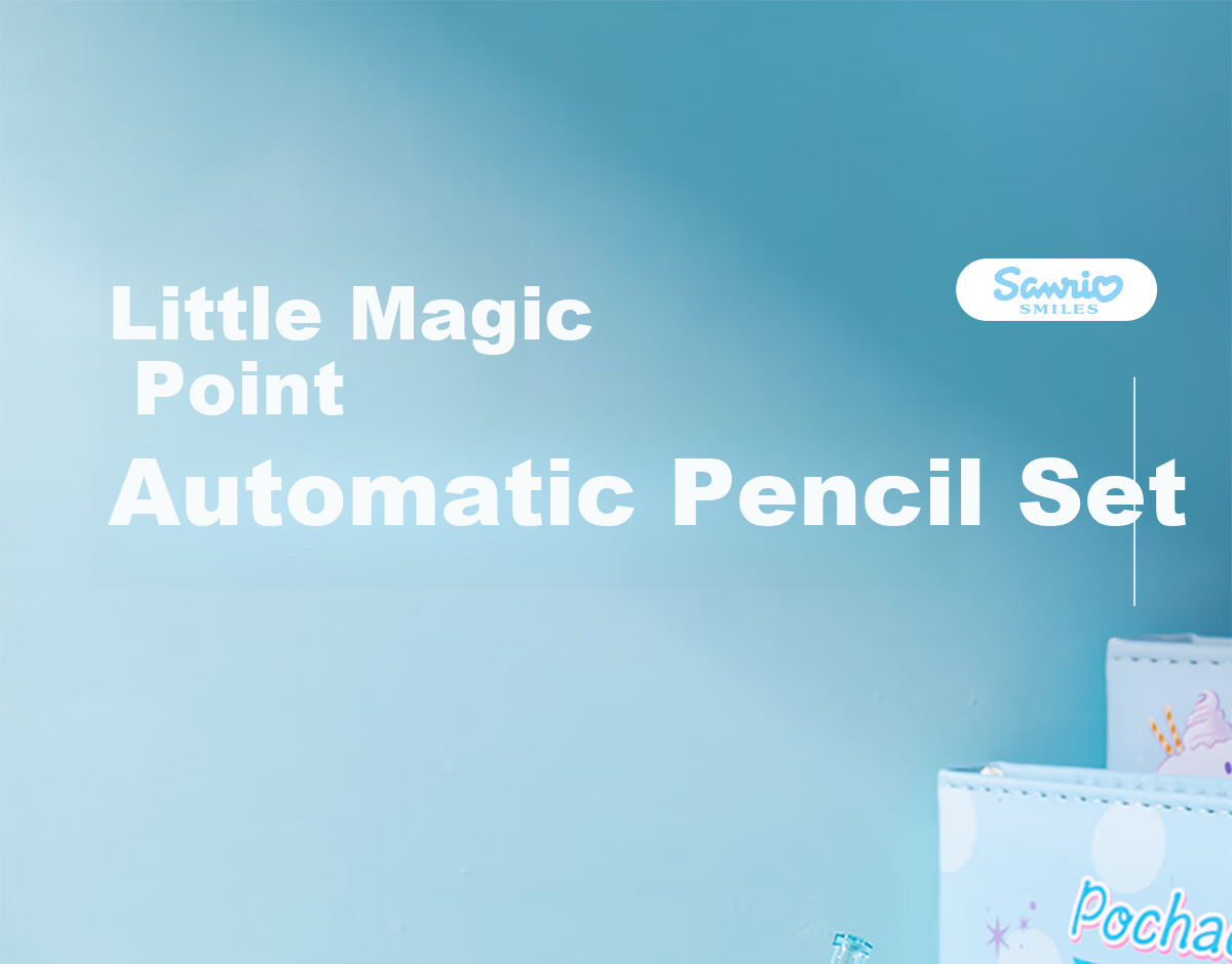 IiGEN Mechanical Pencil Stationery Sanrio Elementary School First Grade 0.5mm Soft Rubber Grip Low Center of Gravity Not Easily Broken Pencil School Supplies Essential Mechanical Pencil Pochacco One Piece 9611 1