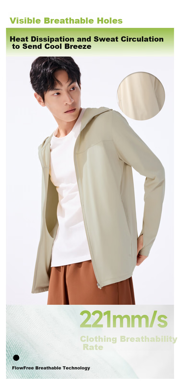 Beneunder Unisex Summer UV Protection Breathable Loose Cooling Sunscreen Jacket AL669 12