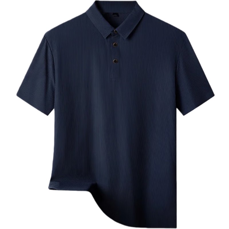LangSha Polo Shirt for Men, Summer Quick-Dry Ice Silk Cool-Feeling T-Shirt, Loose-Fitting Business Versatile Collared Short Sleeve, Father's Day Gift