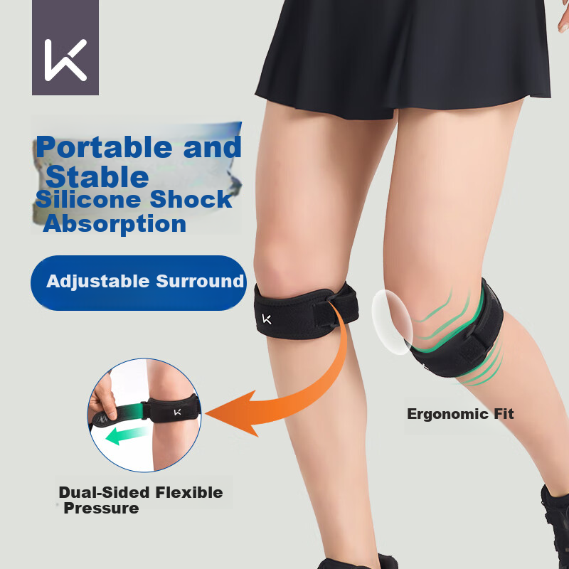 Keep Patellar Strap Knee Brace, Professional Sports Protection for Running, Hiking, Mountain Climbing, Knee Joint Protection, Badminto